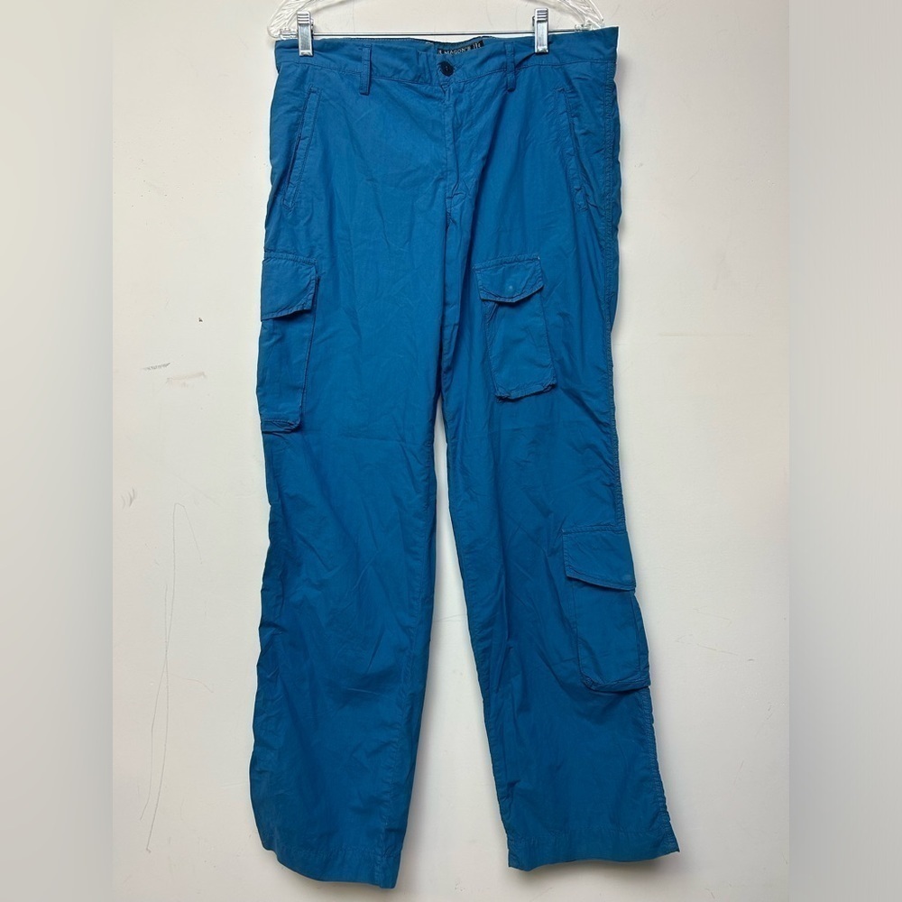MASON’S Blue Made in Italy Cargo Lightweight Pants  Italy 46 Us L Hip-hop Street